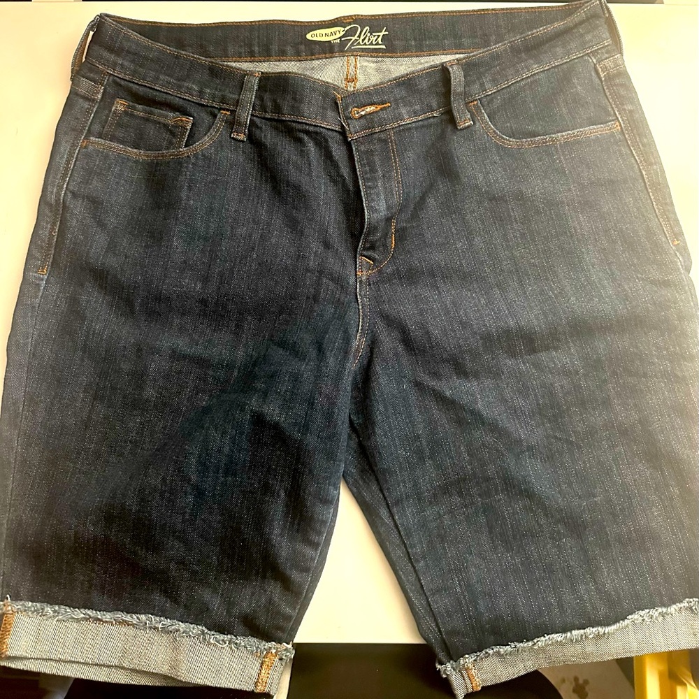 Old Navy “Flirt” Denim Shorts, Size 14. Only wore a few times. No visible wear.